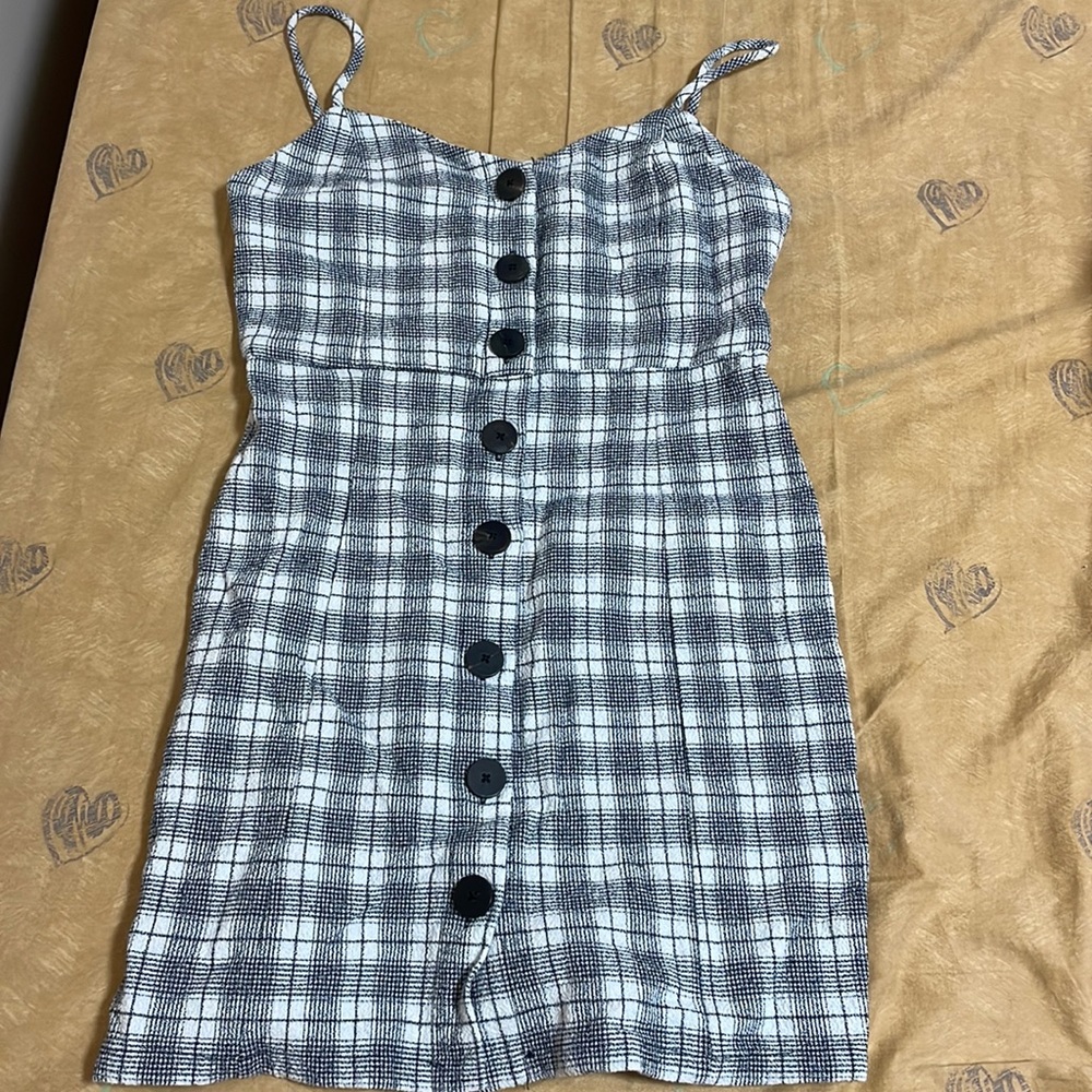 Zara pattern strapless dress